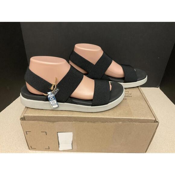 New! Womens Keen Elle Backstrap Black Strappy Stretch Sandals. Size 11. Nice!!! - Picture 1 of 7